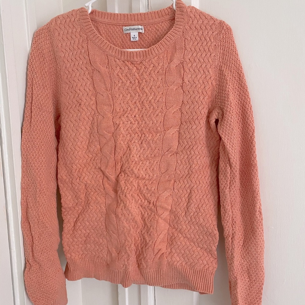 Orange Cableknit Sweater